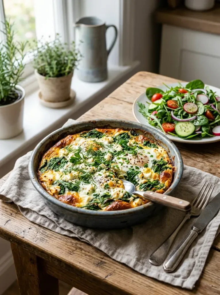 2. Spinach and Feta Egg Bake