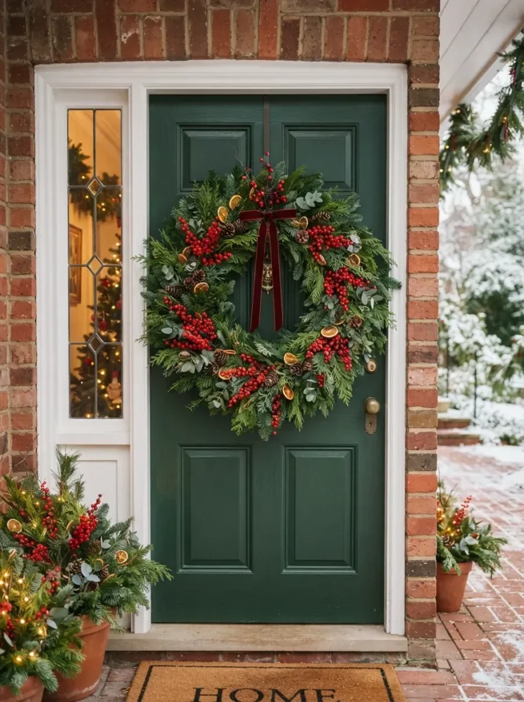 3. Berry Accented Wreath
