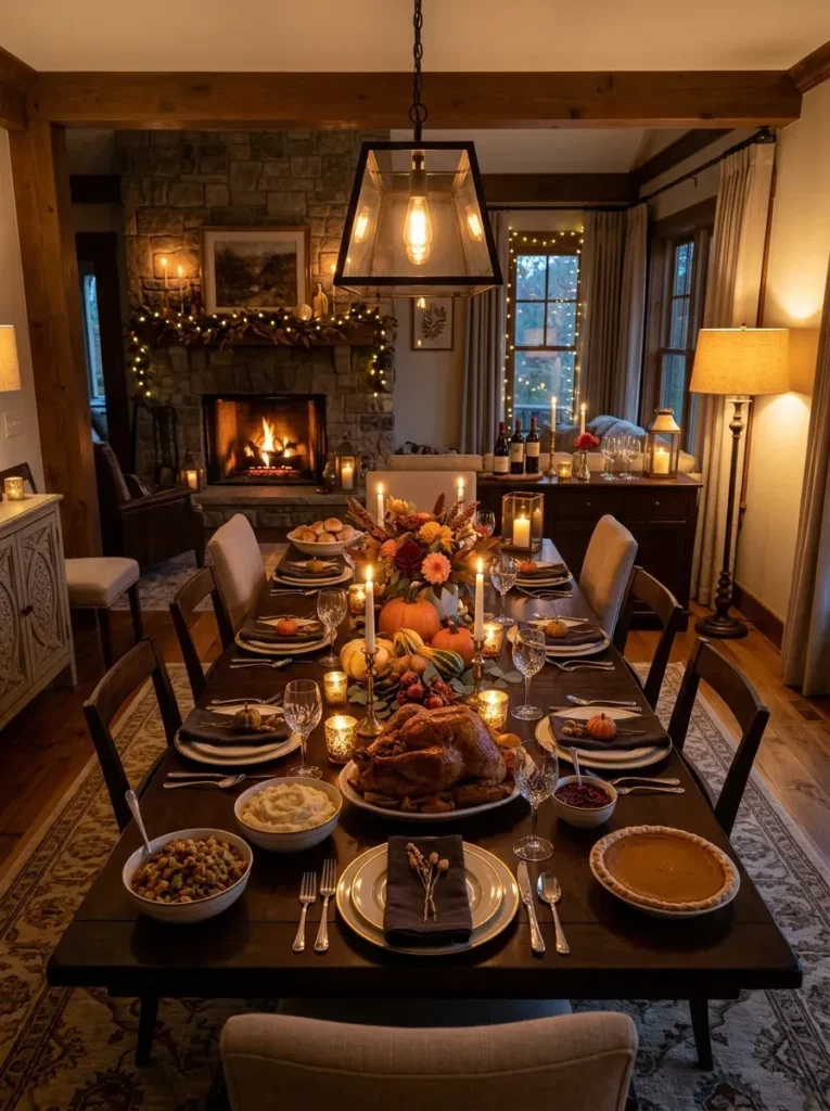 3. Light The Room With Warm, Layered Lighting