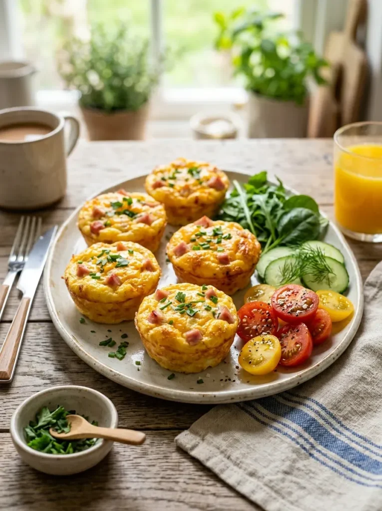 5. Ham and Cheese Egg Cups