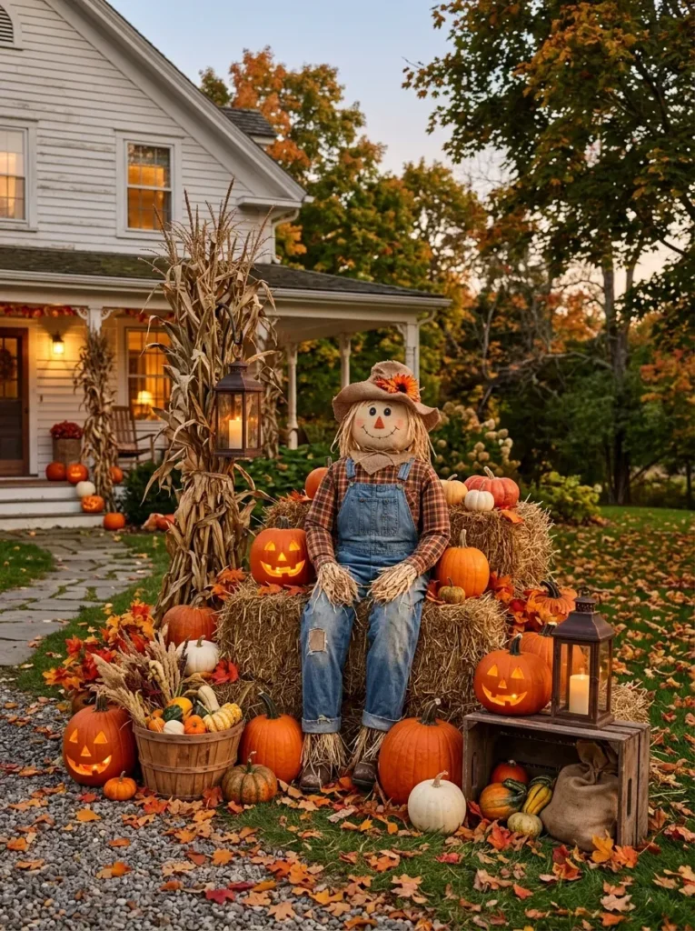 6. Bring In a Scarecrow Corner
