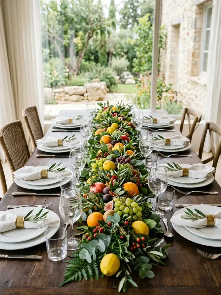 6. Fruit and Greenery Garland