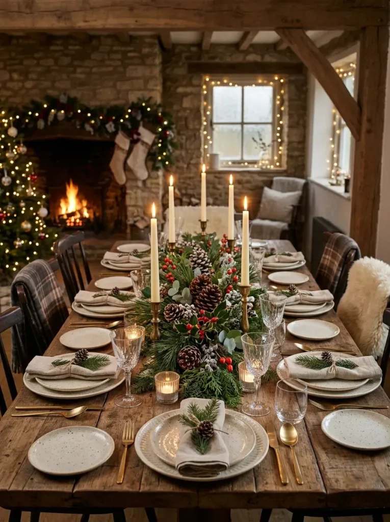 6. Set Up a Pinecone Centerpiece