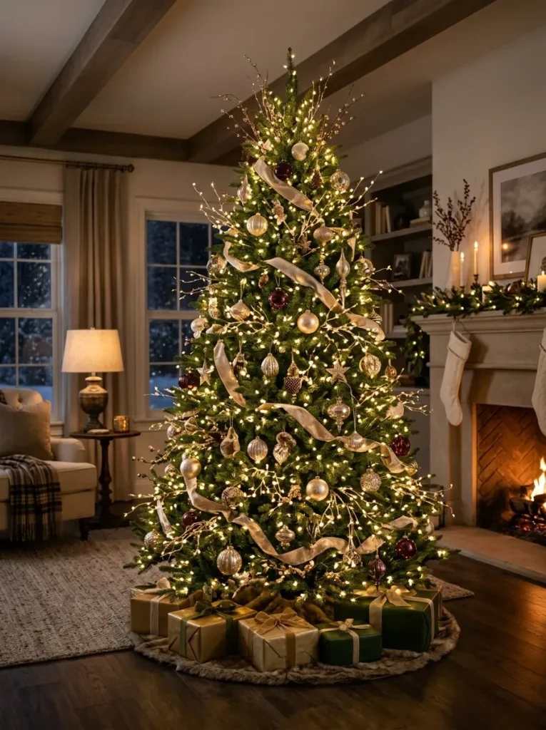 6. Use Lighted Picks Or Branches