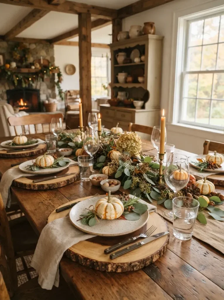 6. Wooden Slab Placemats