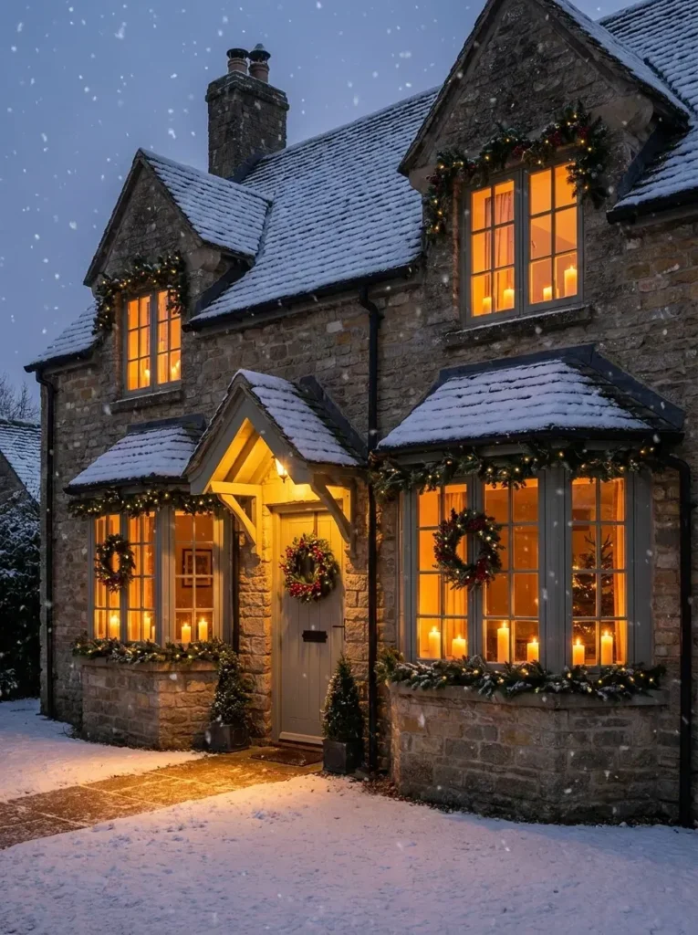 8. Battery Operated Candles in Windows