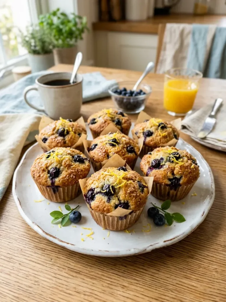 8. Lemon Blueberry Muffins