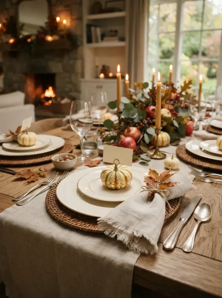 8. Mini Pumpkin Place Card Holders