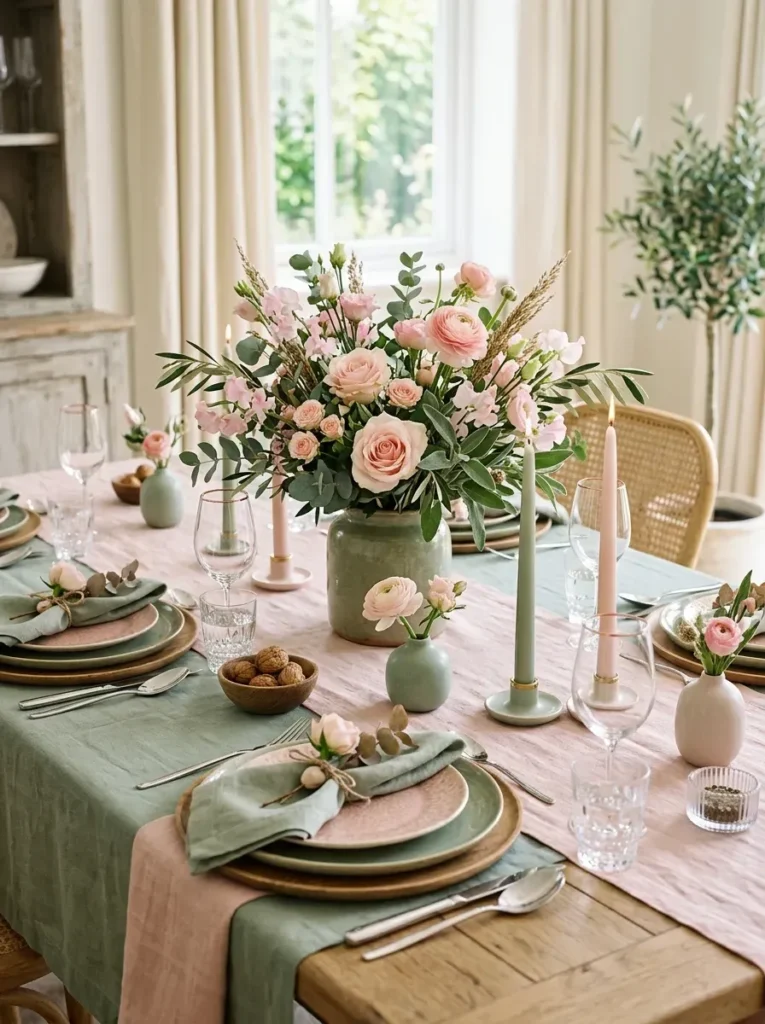 9. Blush and Sage Color Pairing