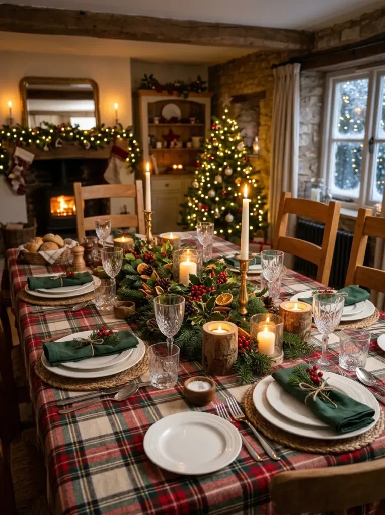 9. Go Bold With a Plaid Tablecloth